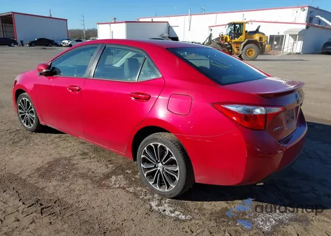 2015 Toyota Corolla S Plus из США, поврежденный, VIN 2T1BURHE0FC246191